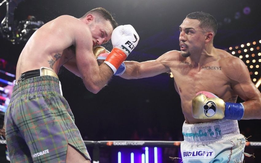 Теофимо Лопес уверенно победил Джоша Тейлора и стал чемпионом WBO в первом полусреднем весе