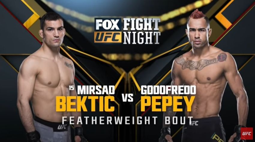 Видео боя Мирсад Бектик - Годофредо Пепей UFC on Fox 27