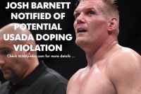 Джош Барнетт получил от USADA уведомление о потенциальном провале вне соревновательного допинг теста проведённого 9 декабря