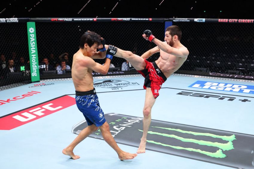 Видео боя Тагир Уланбеков – Азат Максум UFC on ABC 8