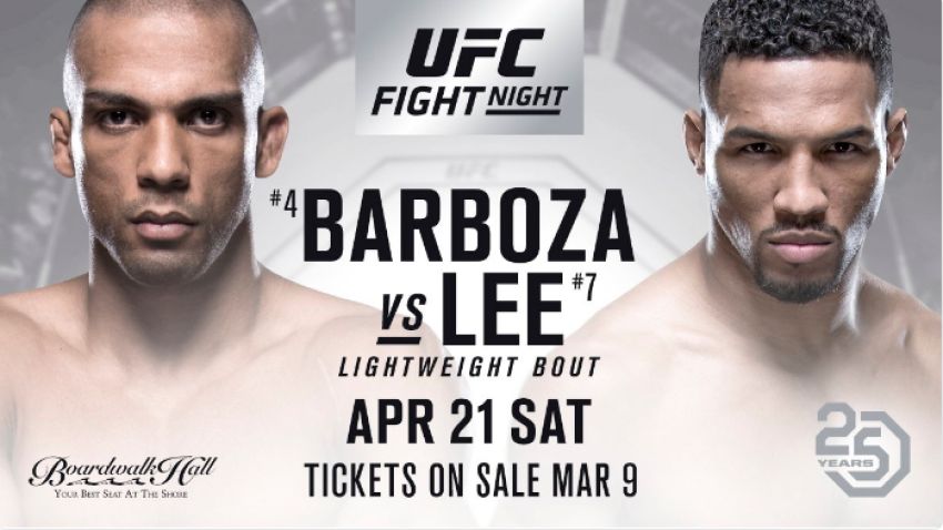 Кевин Ли и Эдсон Барбоза станут хедлайнерами турнира UFC Fight Night 128