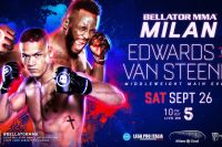 Файткард турнира Bellator Europe 8: Фабиан Эдвардс - Костелло ван Стинис