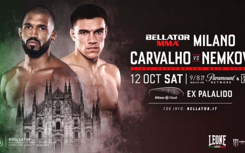 Результаты турнира Bellator 230 и Bellator Milan: Рафаэль Карвальо - Вадим Немков