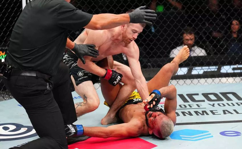 Видео боя Кори Сандхаген – Дейвисон Фигейреду UFC on ESPN 67