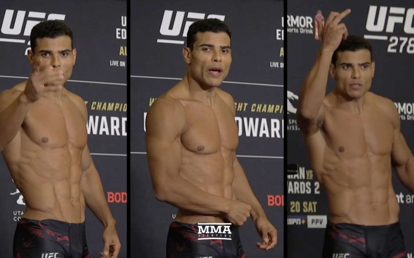Пауло Коста обматерил всех на взвешивании UFC 278
