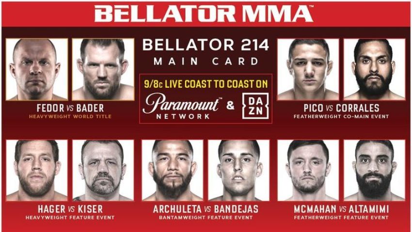 РП ММА №2 (BELLATOR 214): 27 января