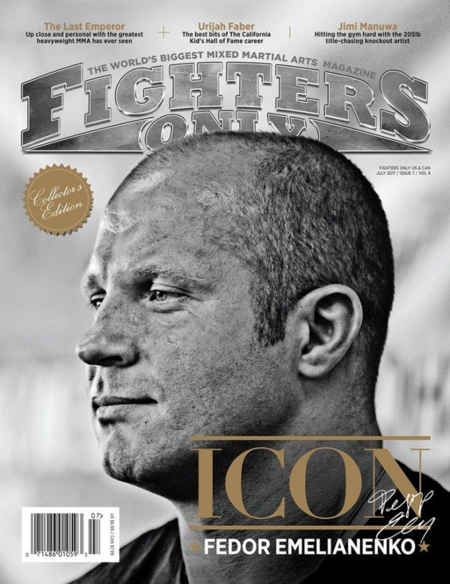 Фёдор Емельяненко попал на обложку журнала Fighters Only