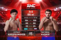 Видео боя Нурбек Кабдрахманов – Магомед Кадиев AMC Fight Nights "Кубок Донского атамана"