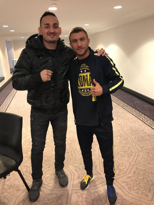 Чемпион UFC прибыл поддержать Василия Ломаченко