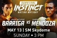 Габриэль Мендоса и Марк Энтони Баррига проведут отборочный бой 13 мая