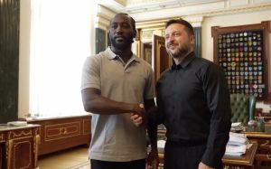 Теренс Кроуфорд встретился с Владимиром Зеленским