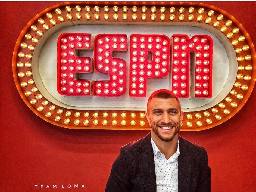 Василий Ломаченко посетил телеканал ESPN