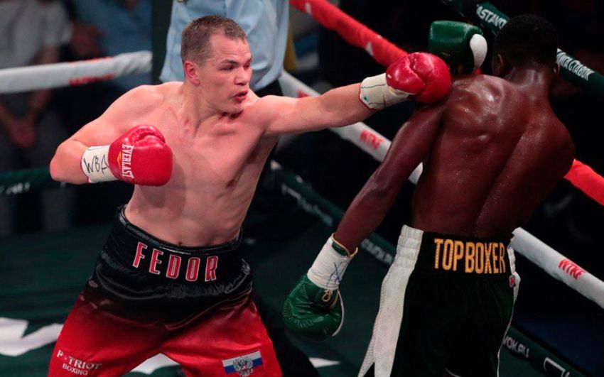 Федор Чудинов досрочно остановил Умара Садика, отстояв титул WBA Gold во втором среднем весе
