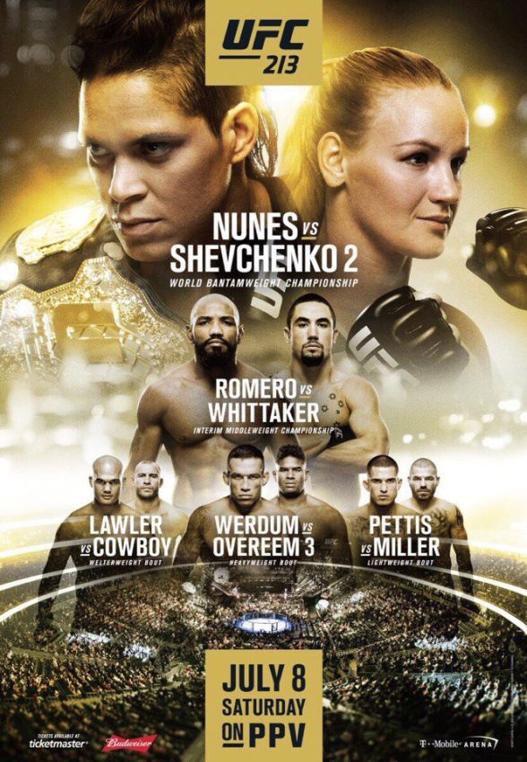 Официальный постер к UFC 213