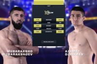 Видео боя Мубаракшо Мубаракшоев – Азамат Джикаев ACA 187