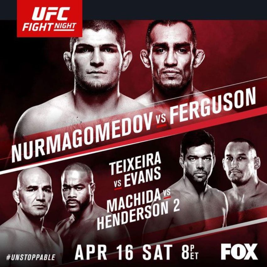 Прямая трансляция Рашад Эванс-Гловер Тешейра. UFC on FOX 19