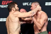 Ион Куцелаба устроил потасовку на дуэли взглядов перед турниром UFC on ESPN 23