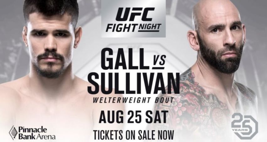 Видео боя Микки Галл - Джордж Салливан UFC Fight Night 135