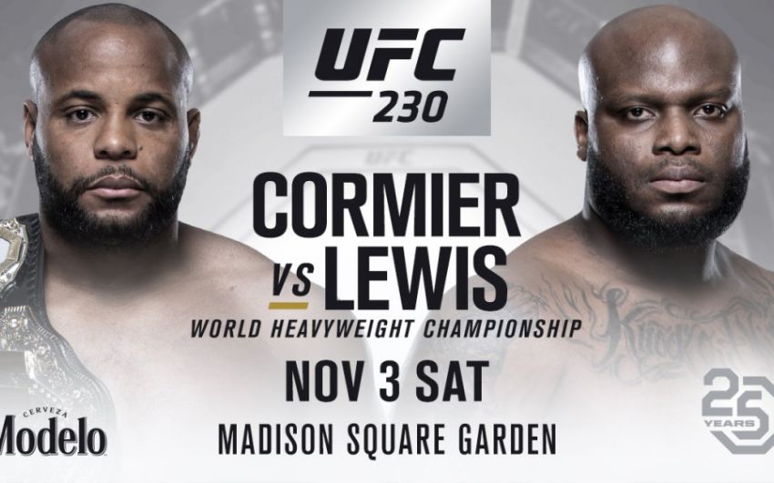 Официально: Даниэль Кормье vs Деррик Льюис в главном событии UFC 230