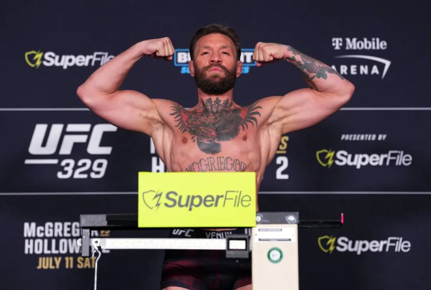 Результаты взвешивания турнира UFC 329