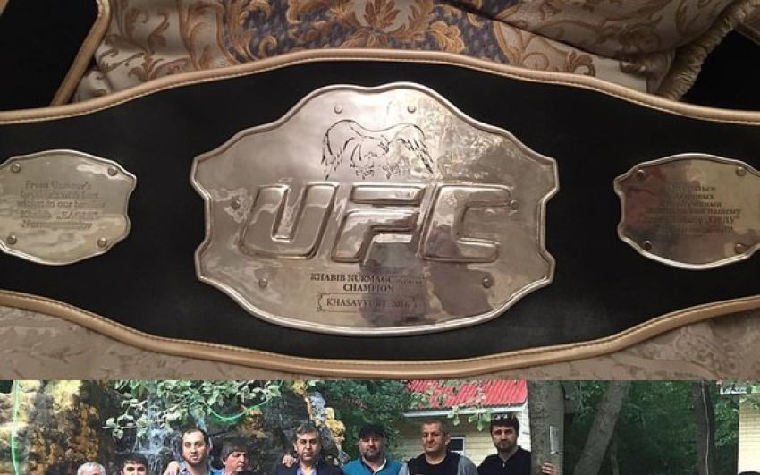 Пояс UFC Хабиба Нурмагомедова