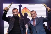 Денис Лебедев и Мурат Гассиев получили награду за лучший бой года на церемонии "Звезда бокса"