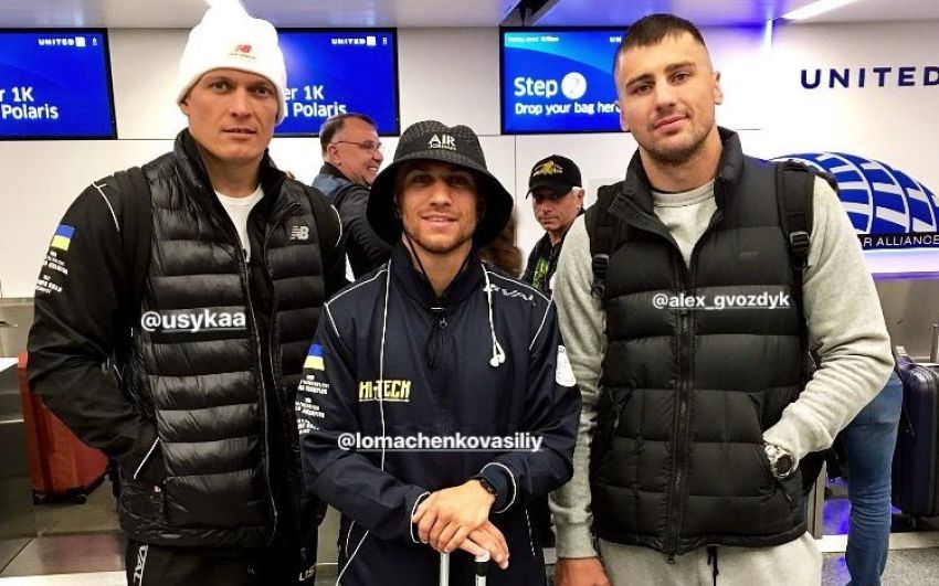 Ломаченко, Усик и Гвоздик вылетели в Мэриленд