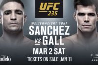 Поединок Диего Санчеса и Микки Галла добавлен в кард турнира UFC 235
