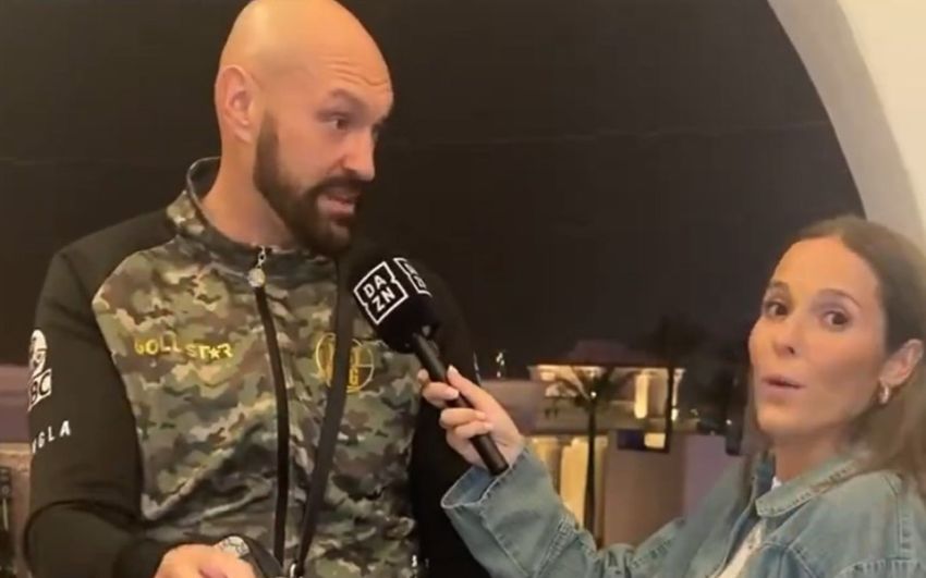 Тайсон Фьюри собрался драться с Фрэнсисом Нганну в клетке: "Вчера он болтал, что бокс оберегает меня"