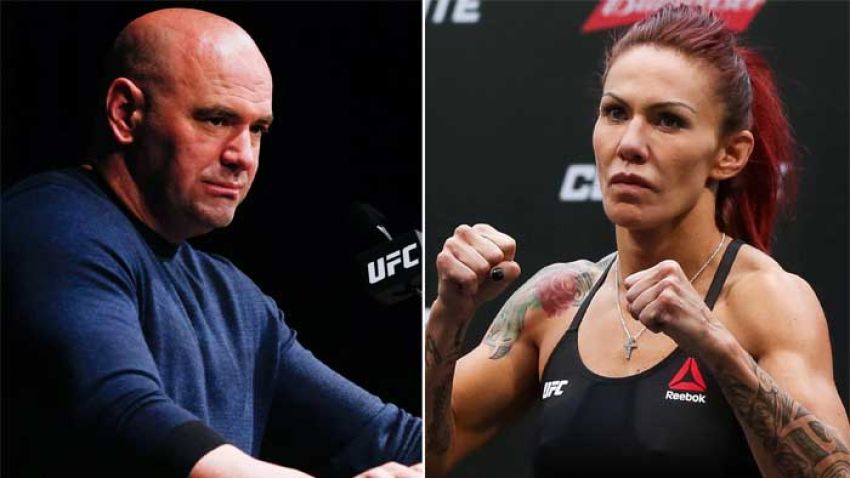 Cris Cyborg has stated that Dana White has canceled her grappling match with Miesha Tate.