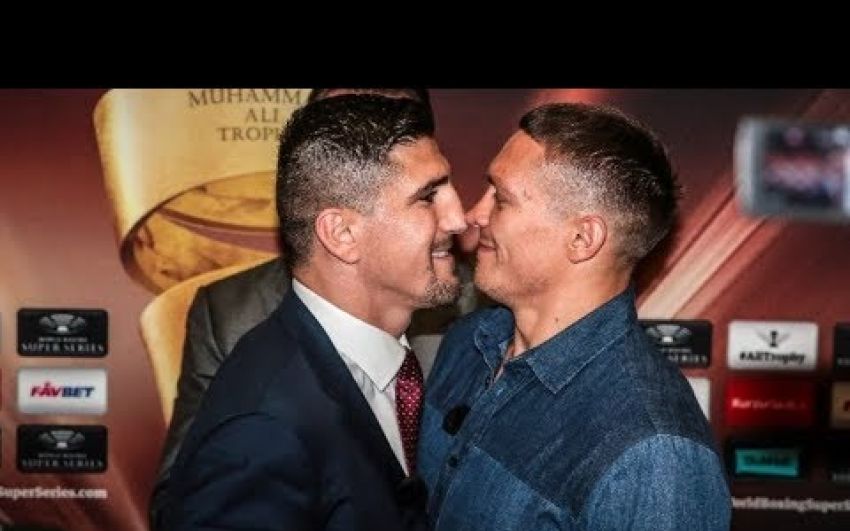 Марко Хук толкнул и обозвал сукой Усика на церемонии Face-Off