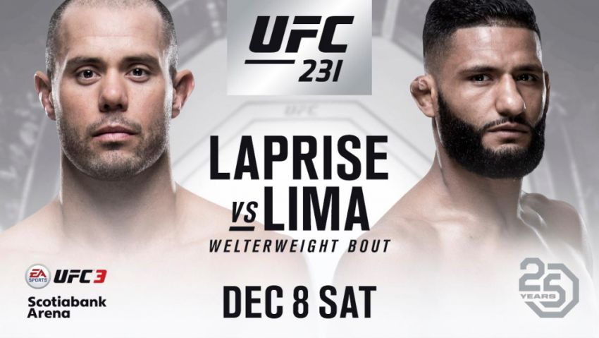 Видео боя Чед Лаприс - Диего Лима UFC 231