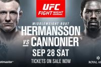 Ставки на UFC Fight Night 160: Коэффициенты букмекеров на турнир Джек Херманссон - Джаред Каннонье
