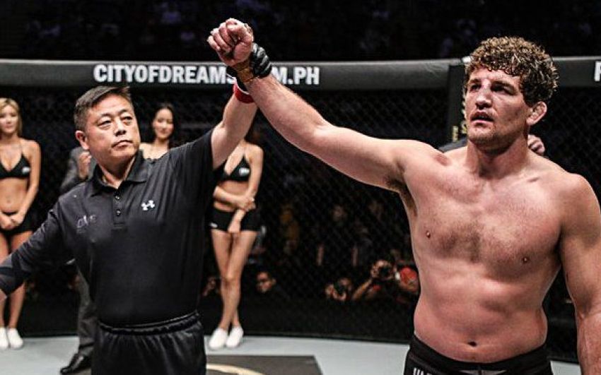 Бен Аскрен против Себастьяна Кадестама на ONE FC в Шанхае 