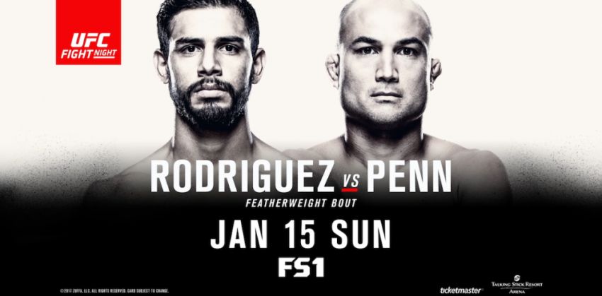 Прямая трансляция UFC Fight Night 103 Би Джей Пенн - Яир Родригес