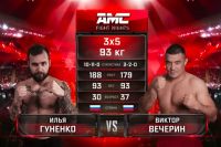 Видео боя Виктор Вечерин - Илья Гуненко AMC Fight Nights 102