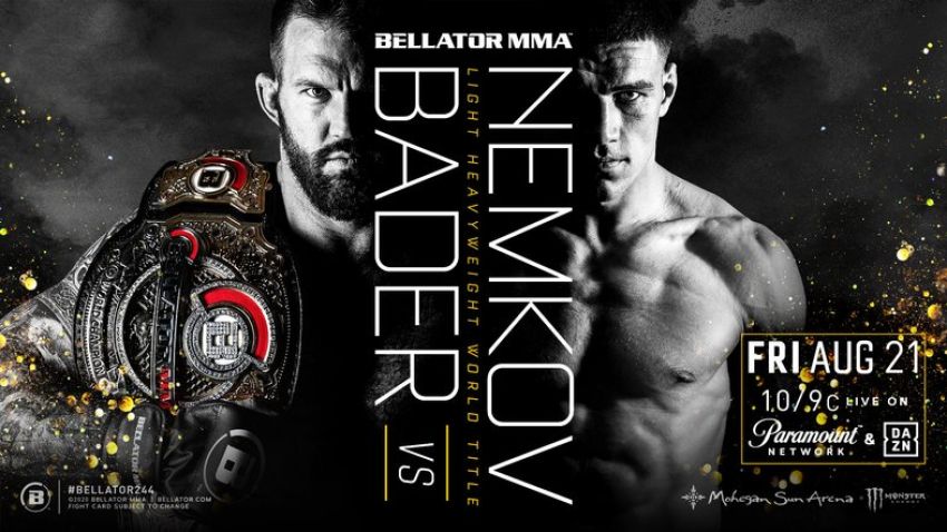 Файткард турнира Bellator 244: Райан Бейдер - Вадим Немков