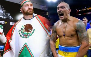 Александр Усик обратился к Фьюри: "Пузо, посмотри, что я кушаю"