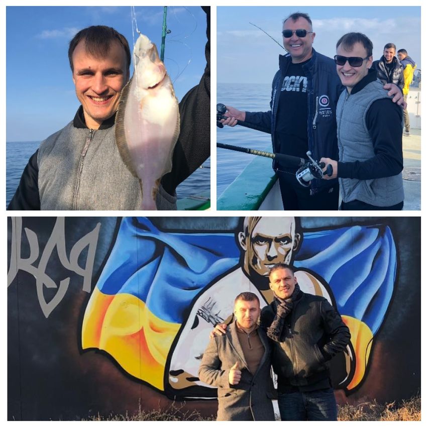 InstaBoxing 21 ноября 2018: Градович и Климас на рыбалке, Усик позирует рядом с именным граффити