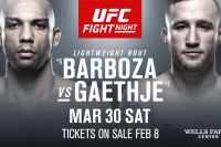 Файткард турнира UFC on ESPN 2: Эдсон Барбоза - Джастин Гэтжи