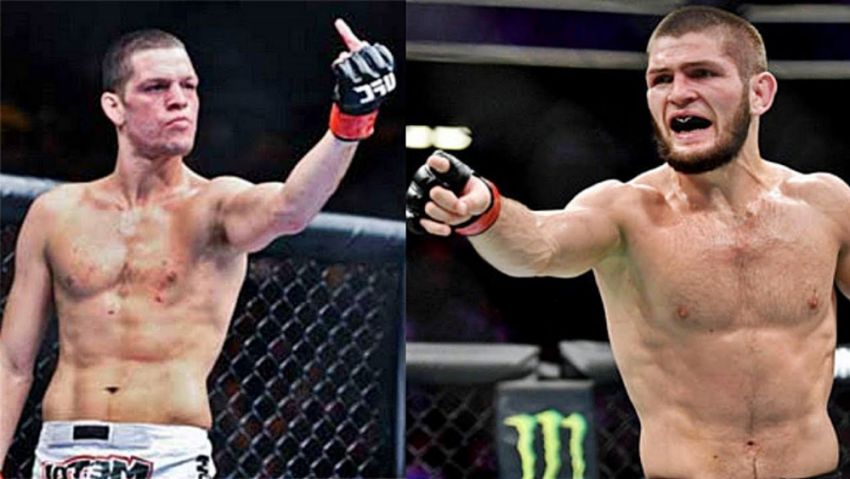 Нейт Диас и Хабиб Нурмагомедов чуть не устроили драку на UFC 239