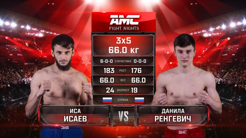 Видео боя Иса Исаев – Даниил Ренгевич AMC Fight Nights Global: Winter Cup