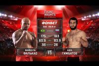 Видео боя Майкель Фалькао - Аюб Гимбатов Fight Nights Global 78