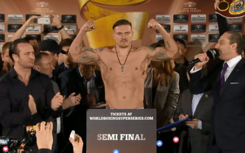 Взвешивание WBSS: Александр Усик оказался тяжелее Майриса Бриедиса 