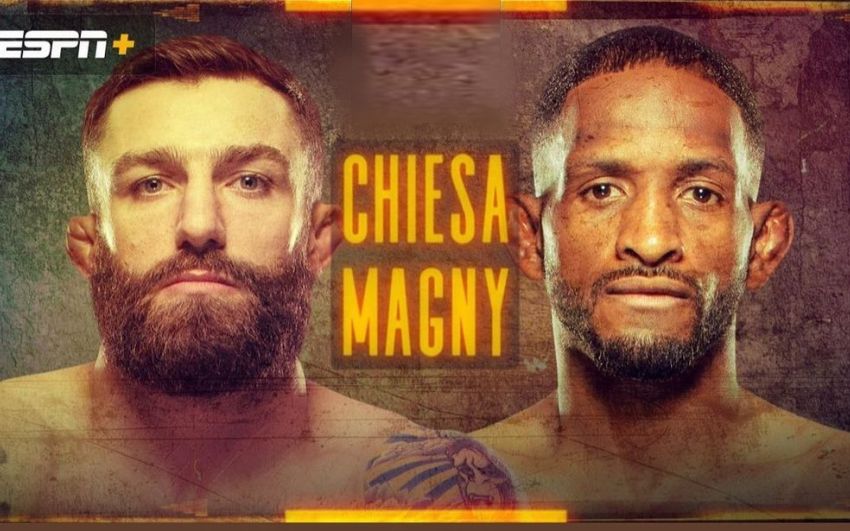 Файткард турнира UFC on ESPN 20: Нил Магни - Майкл Кьеса
