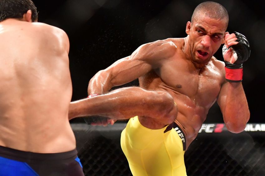 Edson Barboza prepares to leave the UFC