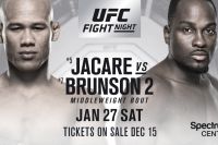 Прямая трансляция UFC on Fox 27: Жакаре - Брансон 2