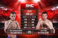 Видео боя Магомедшапи Гасайниев – Сергей Кузнецов AMC Fight Nights 101