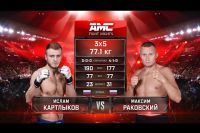 Видео боя Ислам Картлыков - Максим Раковский AMC Fight Nights 103