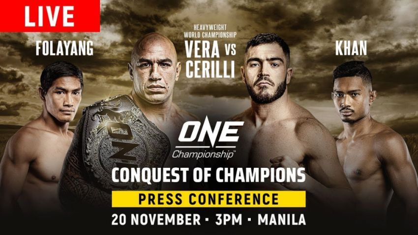 Прямая трансляция ONE Championship: Conquest of Champions: Брэндон Вера – Мауро Кирилли